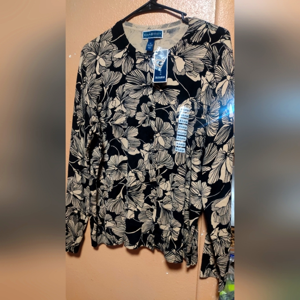 Woman's button up sweater